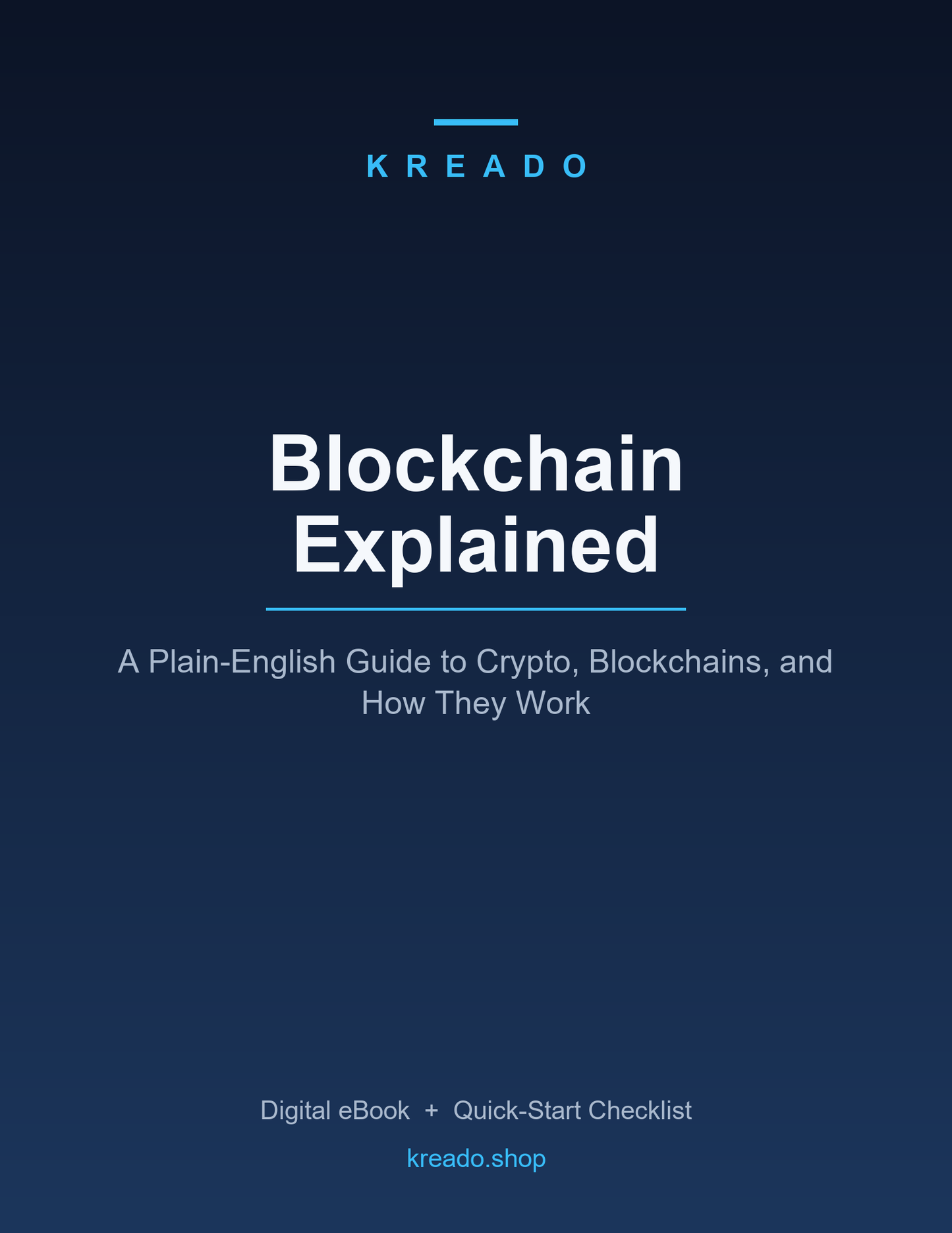 Blockchain Explained - Kreado eBook cover
