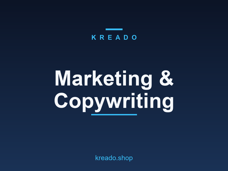 Marketing and Copywriting - Kreado collection