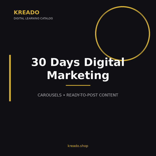 Kreado digital product cover