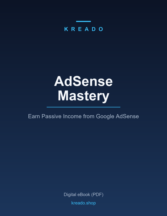 AdSense Mastery - Kreado eBook cover