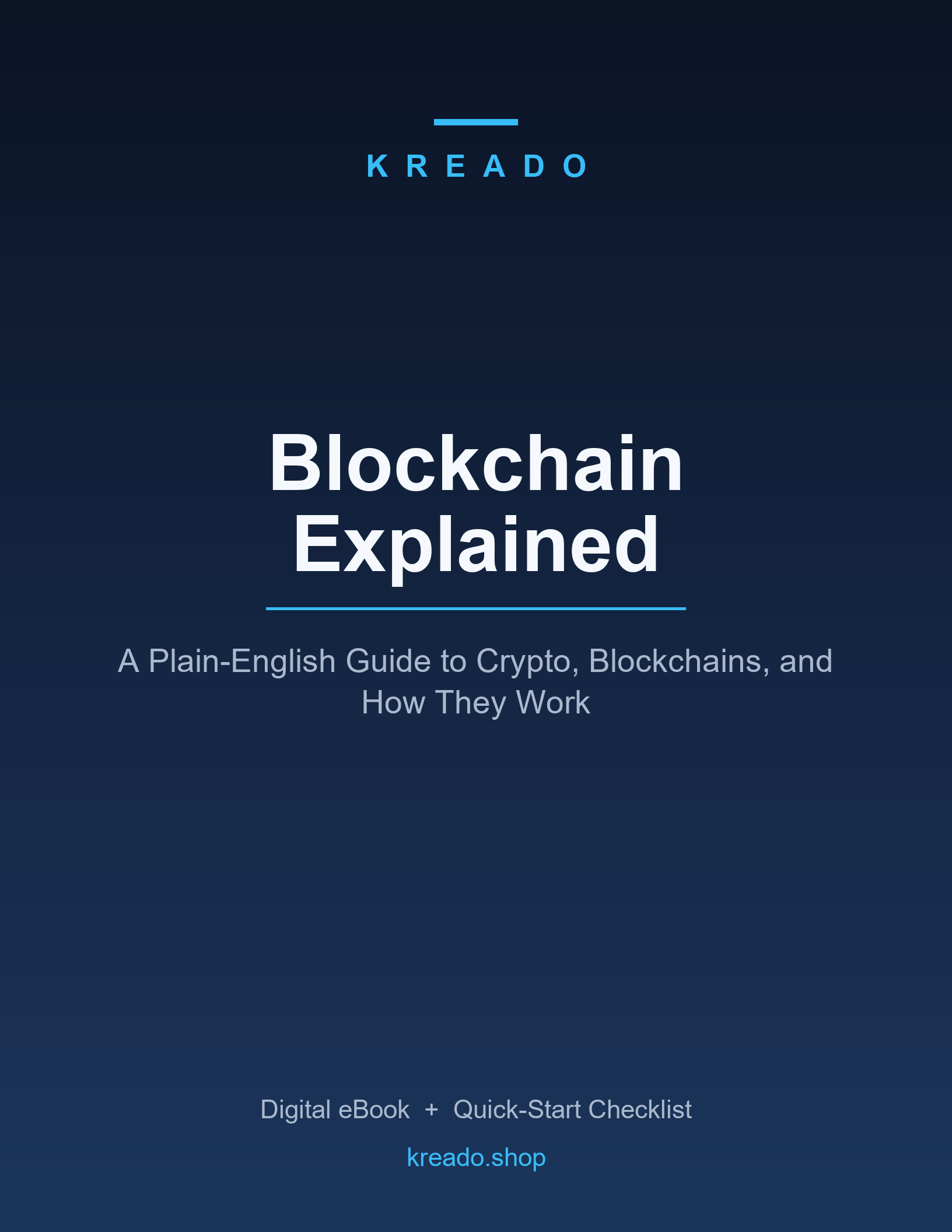 Blockchain Explained - Kreado eBook cover