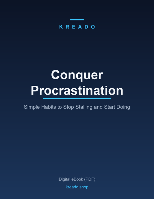 Conquer Procrastination - Kreado eBook cover