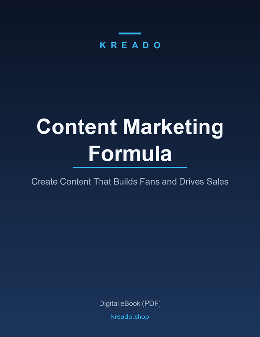 Content Marketing Formula - Kreado eBook cover