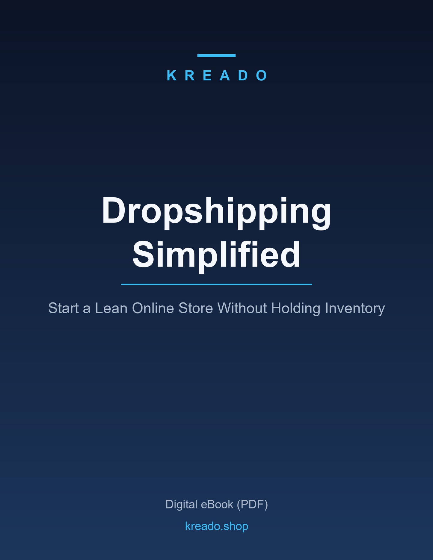 Dropshipping Simplified - Kreado eBook cover