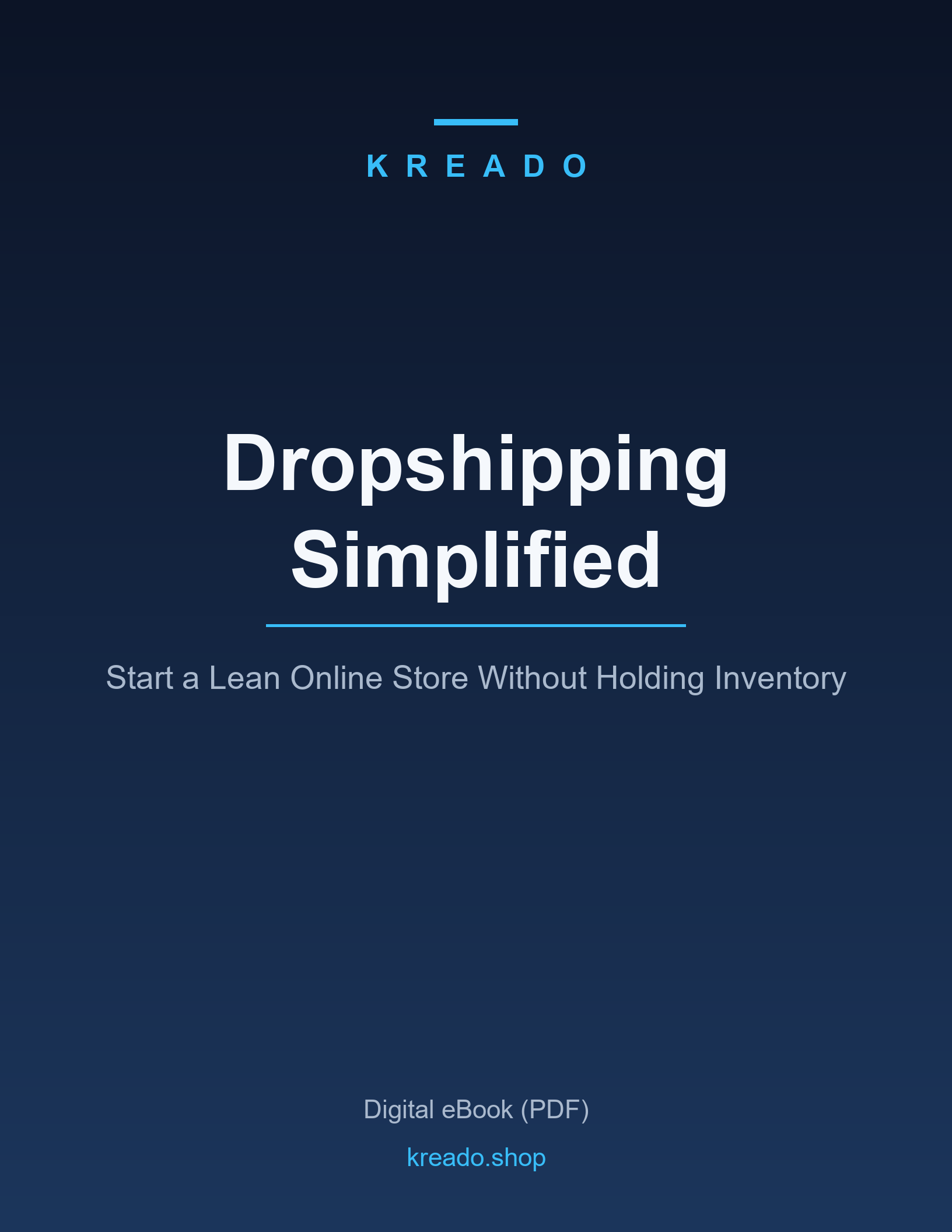Dropshipping Simplified - Kreado eBook cover