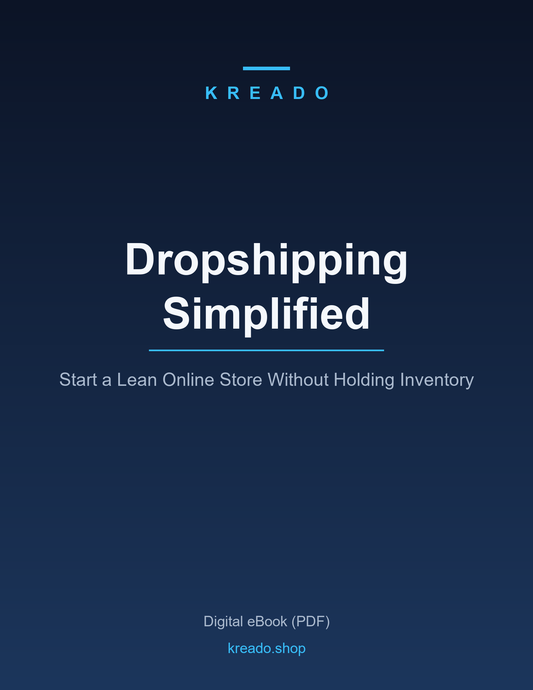 Dropshipping Simplified - Kreado eBook cover