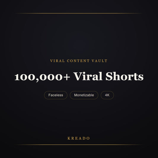 100,000+ Viral Shorts Video Pack — Kreado